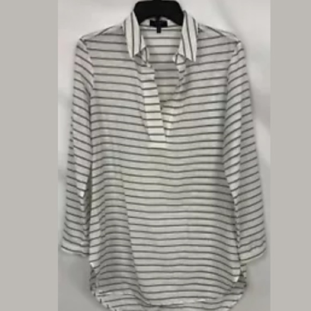 Kaari Blue striped blouse S